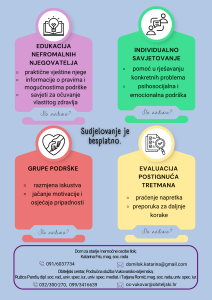 Letak - Neformalni njegovatelji - prva godina
